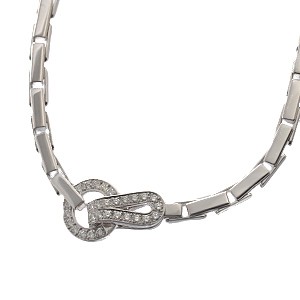 カルティエダイヤネックレス 750WG アグラフ N7023500 ダイヤチョーカー ホワイトゴールドネックレス Cartier