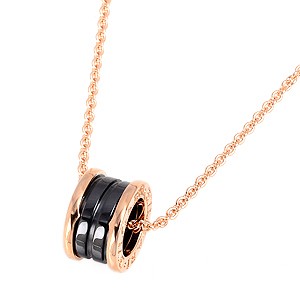 ブルガリネックレス アクセサリー レディース NPG&BK CERAMIC BZ1 CL855762 ビーゼロワン ブラックセラミック/ピンクゴールド