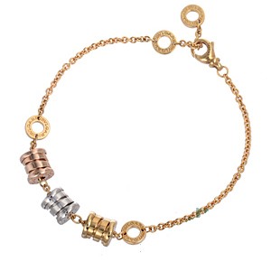 ブルガリ BVLGARI B-ZERO1 スリーエレメント ブレスレット 750WG YG PG K18 ビーゼロワン BR853666 ジュエリー・アクセサリ...