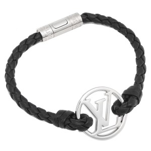 ルイヴィトン ブレスレット アクセサリー メンズ LOUIS VUITTON M6188 ブラック シルバー