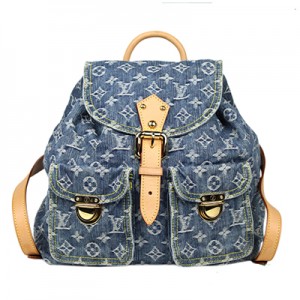 ルイ・ヴィトン LOUIS VUITTON　サック・ア・ドGM（バックパック/リュック）　モノグラム・デニム　ブルー　M95056