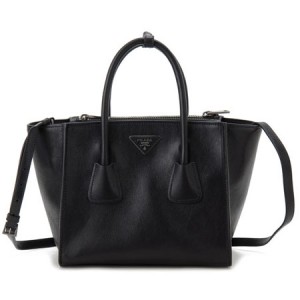 プラダ レザー 2WAY ハンドバッグ B2625M ショルダーバッグ ブラック