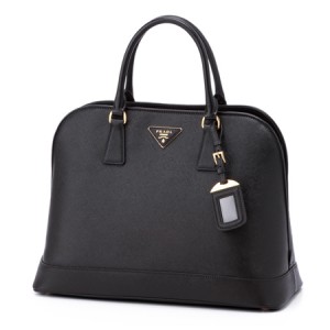 プラダ SAFFIANO LUX ショルダー付 ハンドバッグ BLACK  BN2538 NZV F0002