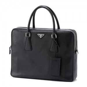 プラダ  PRADA SAFFIANO TRAVEL 2WAY ブリーフケース ビジネスバッグNERO ブラック VA0891 9Z2 002