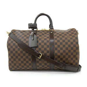 LOUIS VUITTON ルイヴィトン キーポル45バンドリエール ショルダーボストンバッグ N41428 ダミエエベヌ