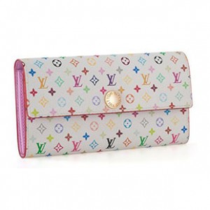 LOUIS VUITTON　ルイ・ヴィトン　マルチカラー　ポルトフォイユ・サラ　長財布　ブロン×リッチ/M93744