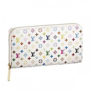 ルイヴィトン 　財布　LOUIS VUITTON　ヴィトン　LV　モノグラム・マルチカラー　ラウンドジップ長財布　ジッピー・ウォレット　ブロンｘオランジュ　M6...