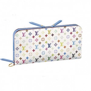 LOUIS VUITTON  ルイヴィトン M93749 モノグラムマルチカラー ポルトフォイユアンソリット 長財布 ホワイト/レザン