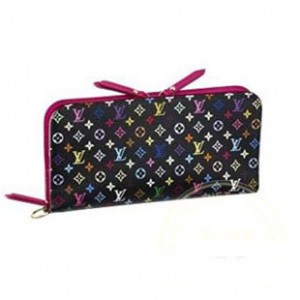 LOUIS VUITTON ルイヴィトン M93754 モノグラムマルチカラー ポルトフォイユアンソリット 長財布 ノワール/グルナード