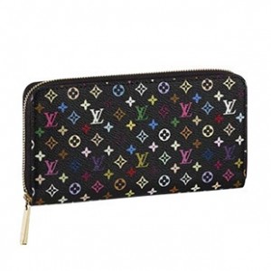 ルイヴィトン 財布 LOUIS VUITTON M60243 モノグラムマルチカラー ジッピーウォレット ラウンドファスナー長財布 ブラック