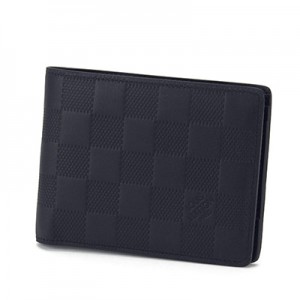 ルイヴィトン2つ折り財布  Louis Vuitton N63124 財布 ダミエ・アンフィニ ポルトフォイユ・ミュルティプル メンズ グレー 