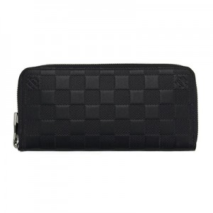 ルイヴィトン  LOUIS VUITTON ヴィトン ダミエ アンフィニ オニキス ジッピーウォレット ヴェルティカル 長財布 N63548