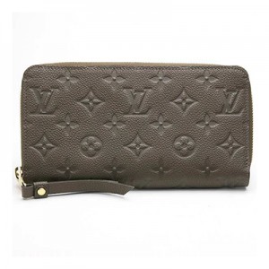 LOUIS VUITTON ルイ ヴィトン アンプラント ポルトフォイユ スクレットロン ラウンドファスナー長財布 オンブル M93436