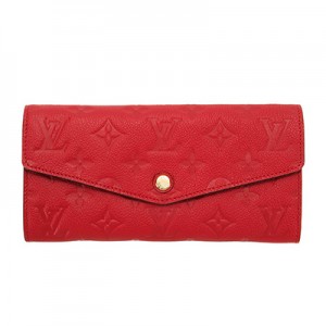 ルイヴィトン　LOUISVUITTON　モノグラムアンプラント　ポルトフォイユ キュリユーズ　二つ折り長財布　スリーズ（レッド）　M60732