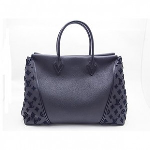 LOUIS VUITTON ルイヴィトン トートW GM 黒(ノワール) ブラック ハンドバッグ カーフレザー×ヴォーカシミール M94480