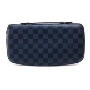 LOUIS VUITTON  ルイヴィトン N63222 アトール ダミエ コバルト クラッチバッグ ブルー×ブラック メンズ