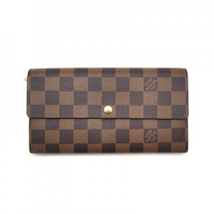 LOUIS VUITTON 　ルイ・ヴィトン　ダミエ　ポルトフォイユサラ　二つ折り長財布　N61734