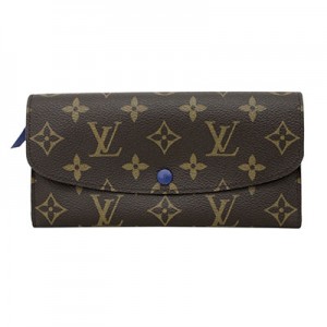 ルイ ヴィトン  LOUIS VUITTON　長財布 ポルトフォイユ・エミリー M60138 モノグラム　ブルー