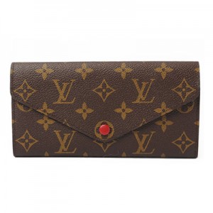 ルイヴィトン 　LOUIS VUITTON　長財布　ポルトフォイユ・ジョゼフィーヌ　モノグラム　ルージュ M60139