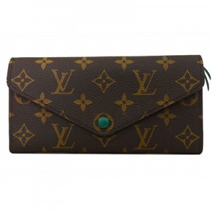LOUIS VUITTON ルイ ヴィトン ポルトフォイユ ジョセフィーヌ モノグラム M60163 長財布 PVC ブラウン グリーン