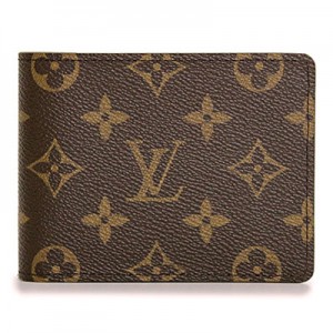 ルイ ヴィトン財布  LOUIS VUITTON 二つ折り 札入れ ポルトフォイユ・ミュルティプル モノグラム M60895