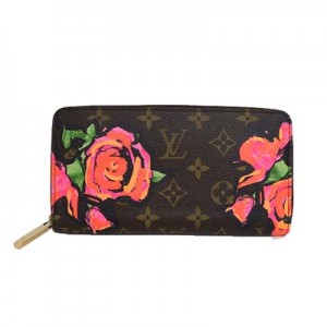 ルイ・ヴィトン Louis Vuitton ジッピー ウォレット ラウンドファスナー ラウンドジップ バラ 花 フラワー 札入れ 小銭入れ 長財布 モノグラムローズ ブラウン M93759 レディース