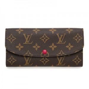 ルイヴィトン財布 LOUIS VUITTON M60697 モノグラム ポルトフォイユ・エミリー 長財布 フューシャ