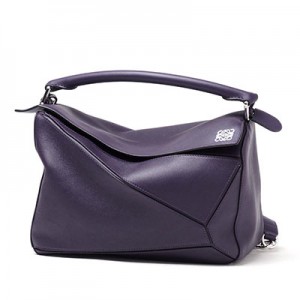 ロエベ/LOEWEハンドバッグ (2WAY仕様) PUZZLE SMALL CLASSIC CALF VIOLET パープル系 32230 k74 6120 レ...