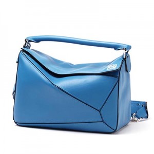 ロエベ/LOEWEハンドバッグ (2WAY仕様) PUZZLE SMALL CLASSIC CALF TURQUOISE ブルー系 32230 k74 5150...