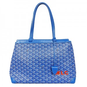 ゴヤール  GOYARD ベルシャス PM トートバッグ ショルダーバッグ ヘリンボーン ブルー G2020601