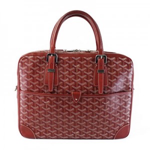 GOYARD  ゴヤール アンバサードMM ビジネスバッグ ブリーフケース 書類かばん 赤 レッド ヘリンボーン G2020649