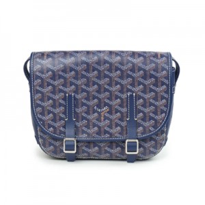 GOYARD  ゴヤール ベルヴェデール ユニセックス ショルダーバッグ ネイビー×シルバー金具 G2020699