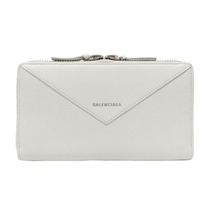 BALENCIAGA バレンシアガ 381226 DLQ0N 9002 ペーパー PAPIER ジップアラウンド 長財布 ホワイト