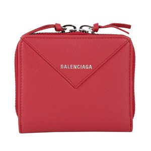 バレンシアガ2つ折り財布 BALENCIAGA 371662 DLQ0N 6525 財布 パピエ  レディース ROUGE(ルージュ) レッド 赤