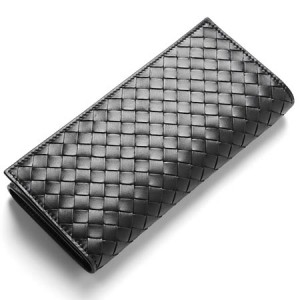 ボッテガヴェネタ長財布 ボッテガ 財布 bottega veneta メンズ レディース ブラック 黒 レザー 本革 ファスナー 小銭入れ 120697-V4651-1000