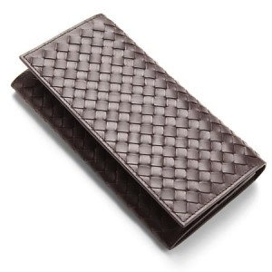 ボッテガヴェネタ BOTTEGA VENETA 小銭入れ付き 長財布 ダークブラウン 156819-V4651-2040