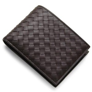 BOTTEGA VENETA ボッテガヴェネタ  113112-V4651-2040　二つ折り財布 小銭入れ付 カラーダークブラウン