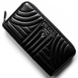 プラダ PRADA 長財布 ナッパ/NAPPA インプントゥーレ/IMPUNTURE ブラック 1ML506 2B0X F0002 レディース