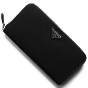 プラダ PRADA 長財布 テスート/TESSUTO 三角ロゴプレート ブラック 1ML506 UZ0 F0002 レディース