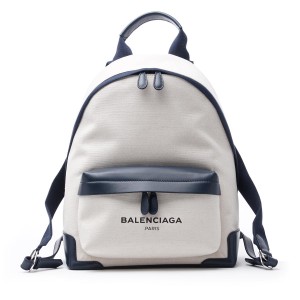 バレンシアガ BALENCIAGA バックパック NAVY BACKPACK NATUREL×BLEU OBSCUR ブルー系 409010 aq38n 4081