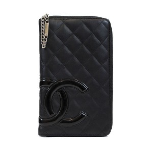 シャネル CHANEL カンボン オーガナイザー A48660 ブラック×ピンク レディース