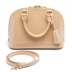 ルイヴィトン LouisVuitton M91607 アルマBB モノグラムヴェルニ ハンドバッグ ローズフロランタン 