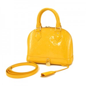 ルイヴィトン LOUIS VUITTON モノグラムヴェルニ アルマBB ハンドバッグ M91697