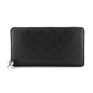 グッチ GUCCI 長財布 ラウンドファスナー GGツインズ インターロッキングG グッチシマソフト レザー ブラック 233025 AA61N 1000