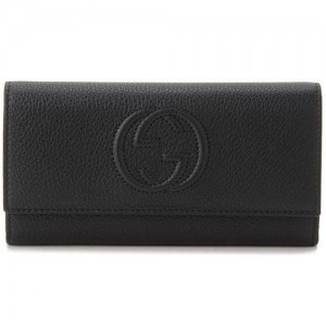 グッチ GUCCI 財布 GUCCI 282414 A7M0G 1000 長財布 タッセル インターロッキング カーフ ブラック ブランド