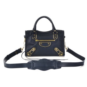 バレンシアガBALENCIAGA バッグ METALLIC EDGE MINI CITY 2WAYハンドバッグ 390160 AQ41G 4060 