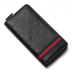 グッチ GUCCI 長財布 ラウンドファスナー レディース グッチッシマレザー ジップアラウンドウォレット ブラック 308009 A0VBR 1060