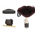 LOUIS VUITTON　ショルダーバッグ　モノグラム・マカサー　バスMM　M56715