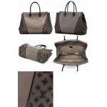 ルイ ヴィトン LOUIS VUITTON バッグ キュイール オルフェーヴル スエード トートW GM ハンド トート バッグ M94338 グリ ブラウン 茶 モノグラム レザー