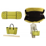 LOUIS VUITTON　ルイヴィトン　トートW PM ピスタッシュ　M94337　ハンドバッグ　ヴォ―カシミール/カーフレザー ライトグリーン
